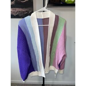 Cardigan Yesfashion Women's Sweater/Top Multicolor sz L